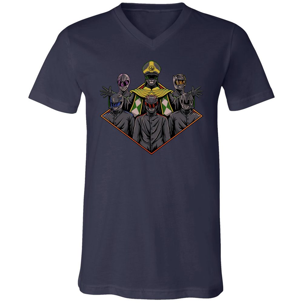 Unisex V-Neck T-Shirt - M84R9EEN - Navy - 2