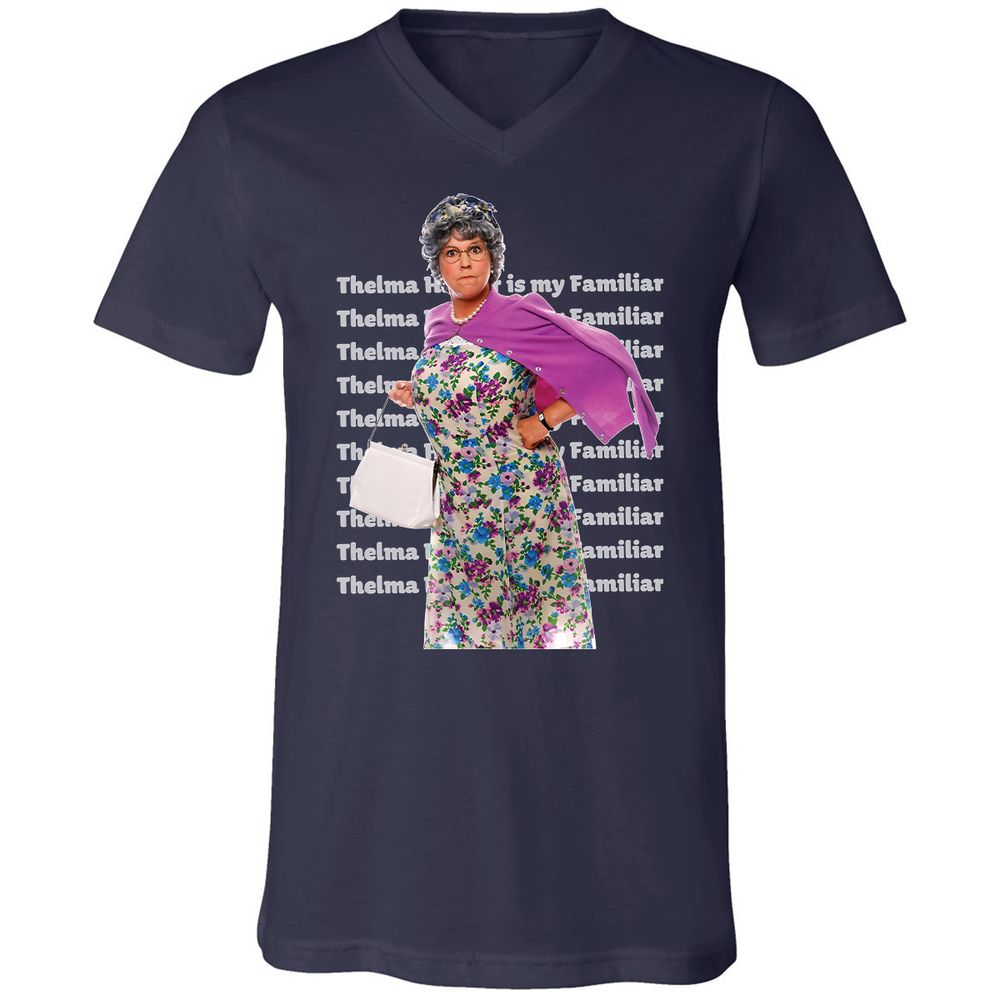 Unisex V-Neck T-Shirt - X4VU5J3U - Navy - 2