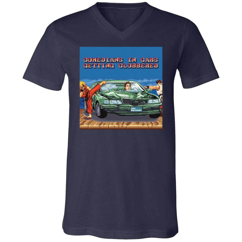 Unisex V-Neck T-Shirt - 9V252CMT - Navy - 2