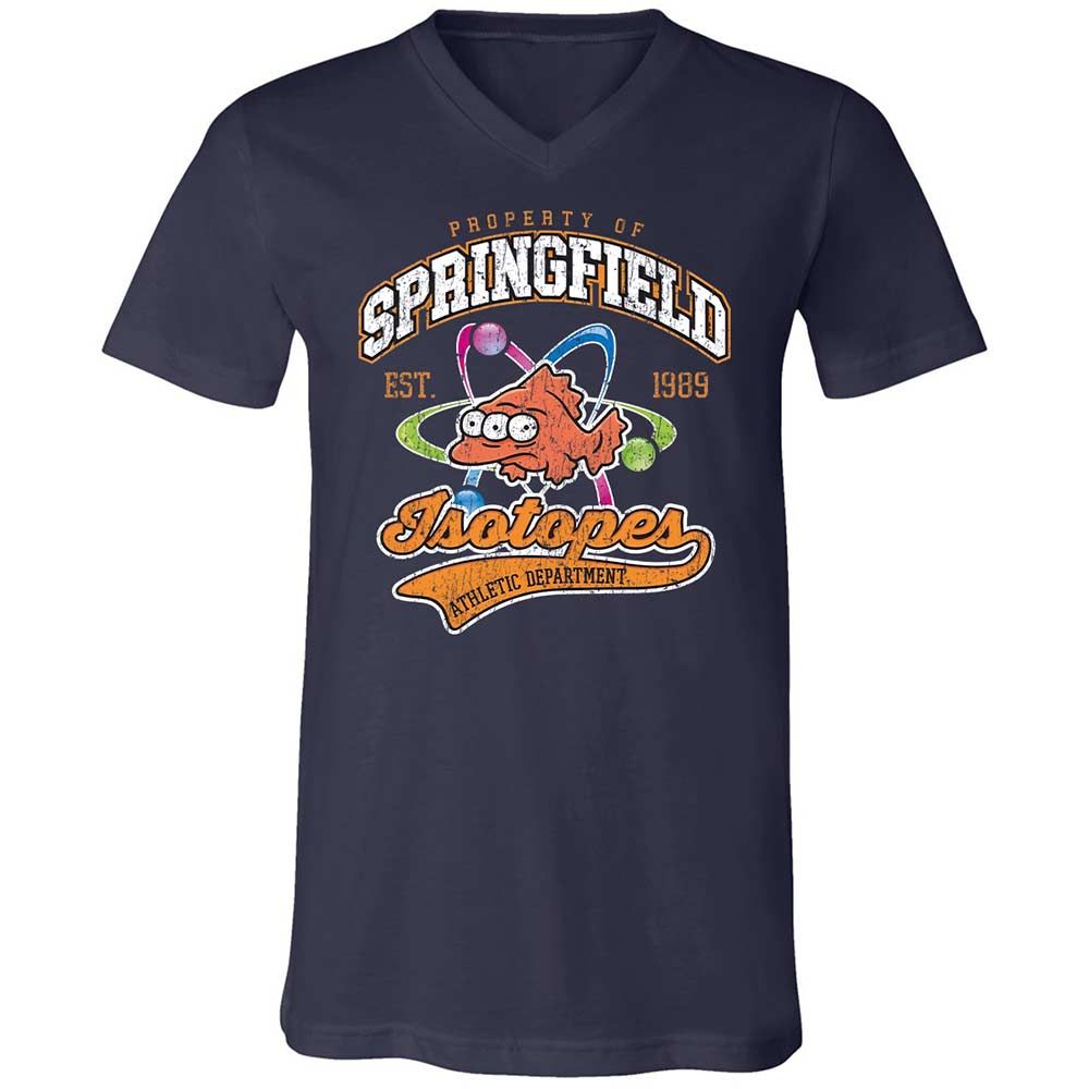 Unisex V-Neck T-Shirt - HCF3Z8G8 - Navy - 2