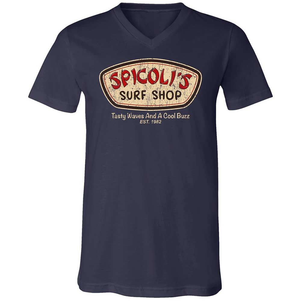Unisex V-Neck T-Shirt - 7CDQ9Z8J - Navy - 2
