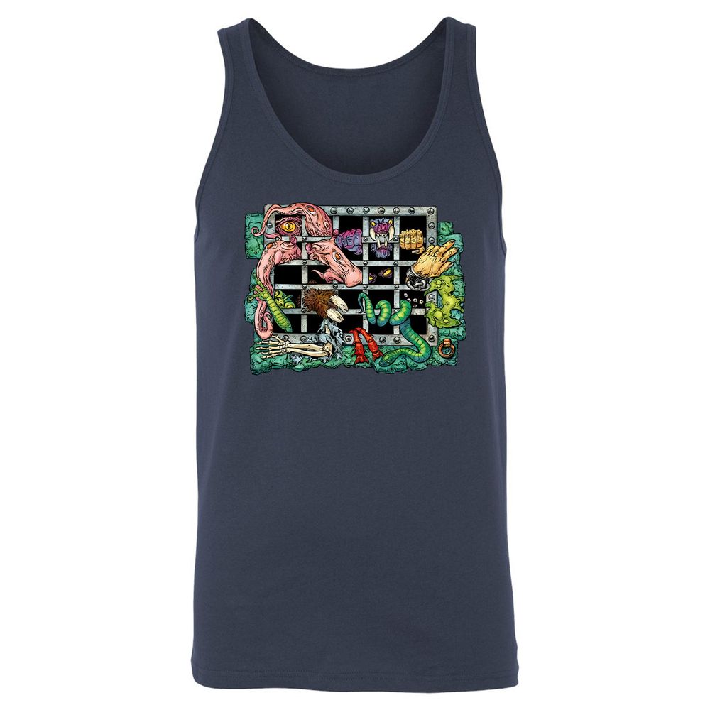 Unisex Jersey Tank - 4DWJ1735 - Navy - 2