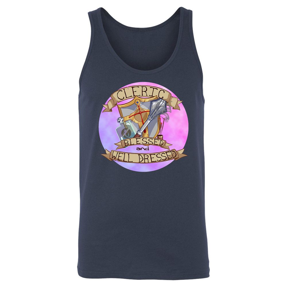 Unisex Jersey Tank - YXBBH84H - Navy - 2