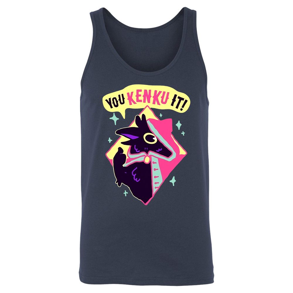 Unisex Jersey Tank - TLHKCDQC - Navy - 2