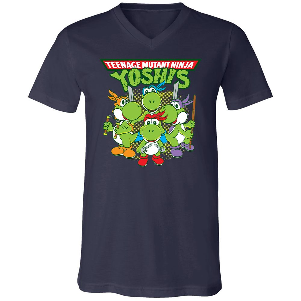 Unisex V-Neck T-Shirt - NQ8VWBHV - Navy - 2