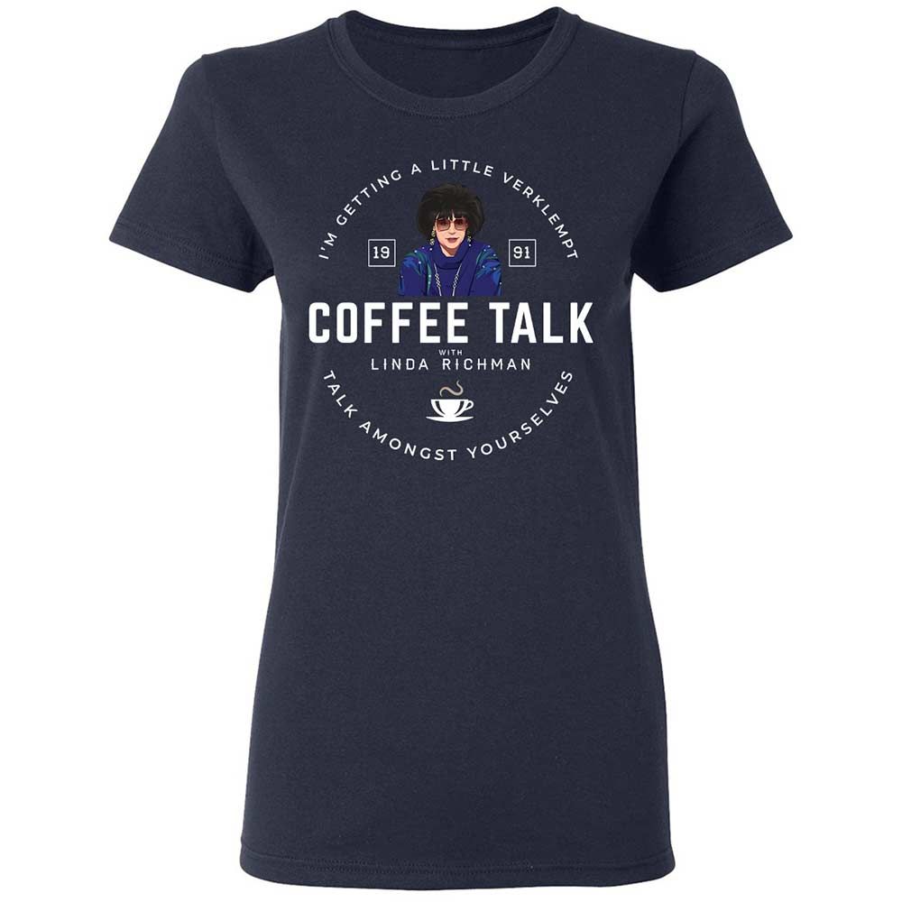 Coffee Talk with Linda Richman - Navy - 2