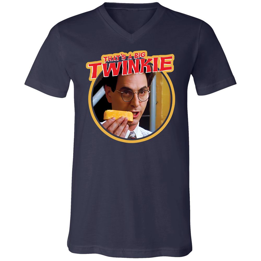 Unisex V-Neck T-Shirt - HD5E2XY5 - Navy - 2