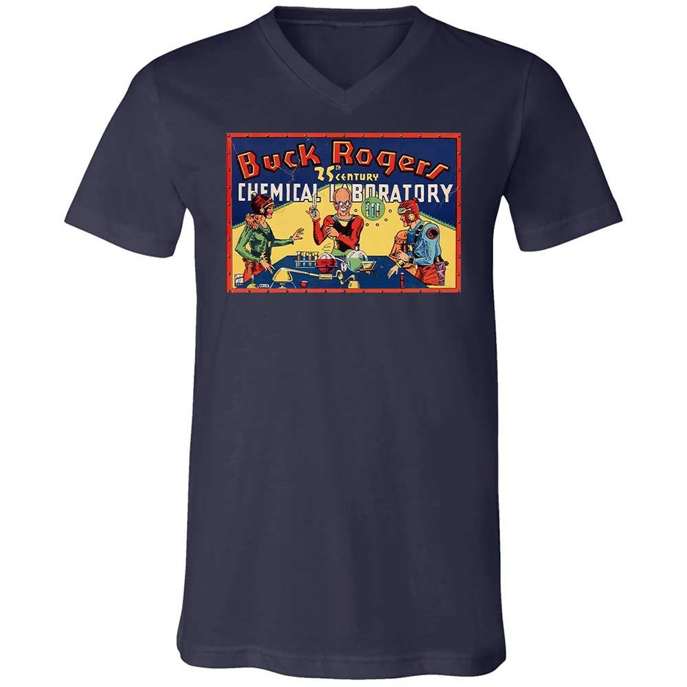 Unisex V-Neck T-Shirt - TRYTXXEX - Navy - 2