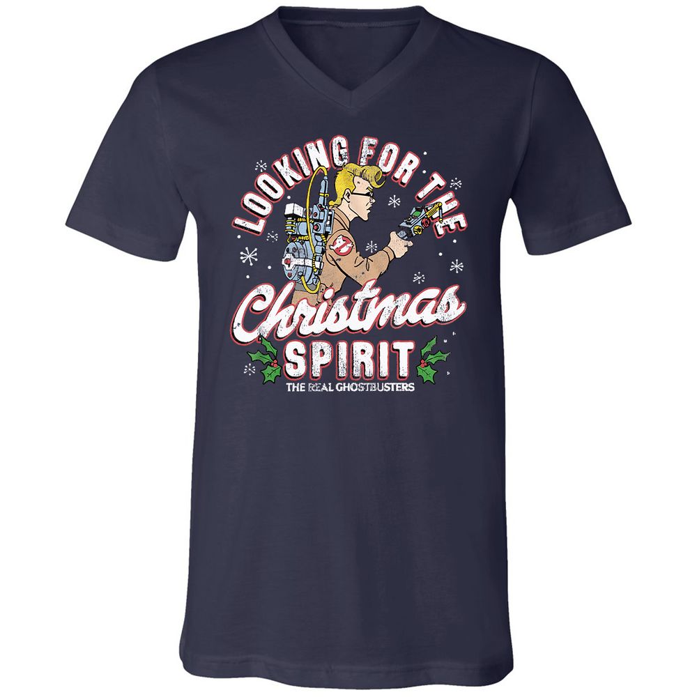 Unisex V-Neck T-Shirt - NBBQM2MS - Navy - 2