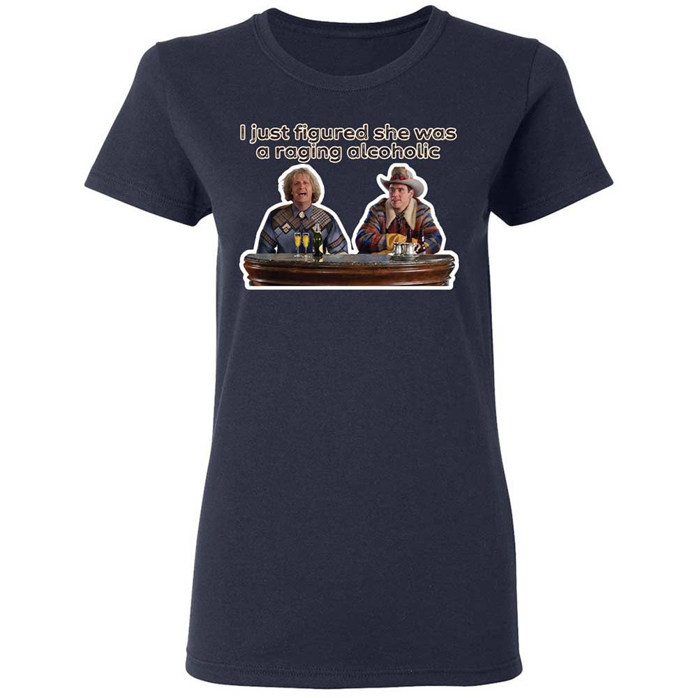 Women's T-Shirt - 4KC3NLHQ - Navy - 2