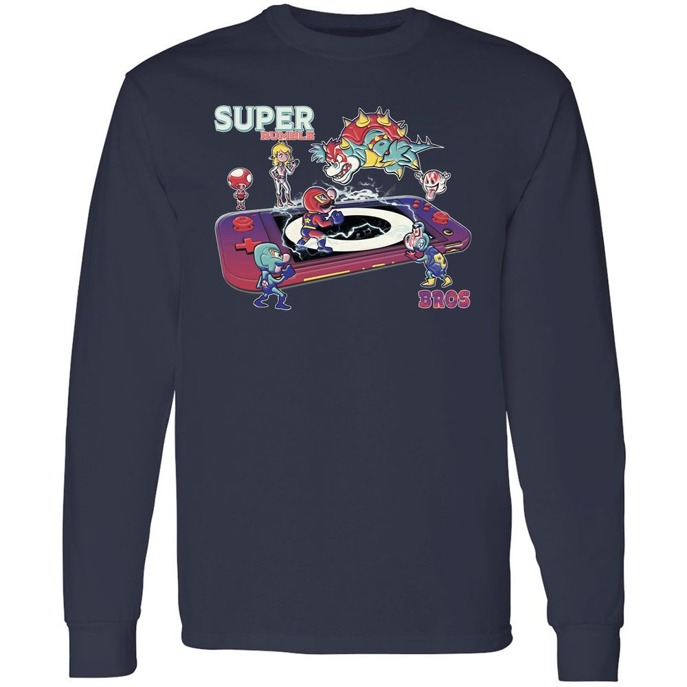 Long Sleeve T-Shirt - R5VEBKKZ - Navy - 2