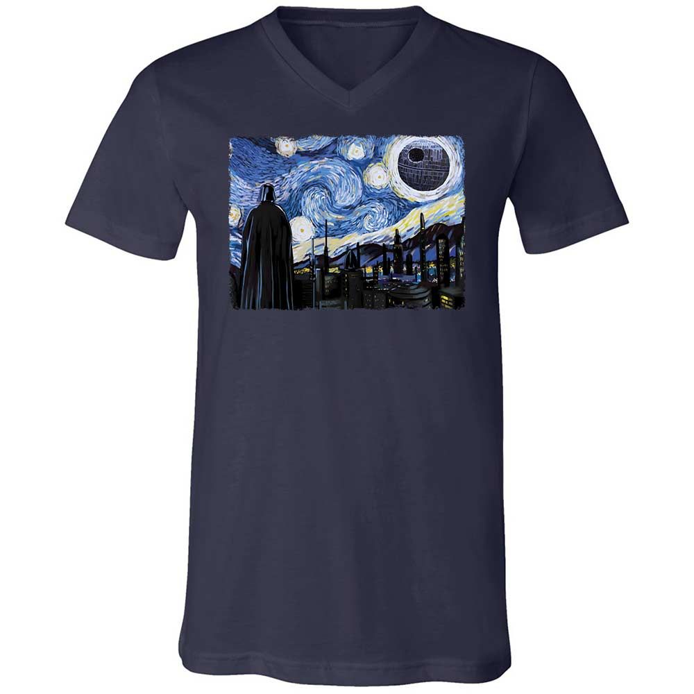 Unisex V-Neck T-Shirt - 9X8DBMHX - Navy - 2
