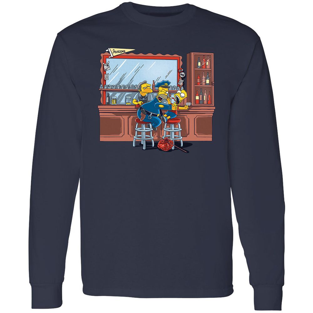 Long Sleeve T-Shirt - WBJJYXPA - Navy - 2