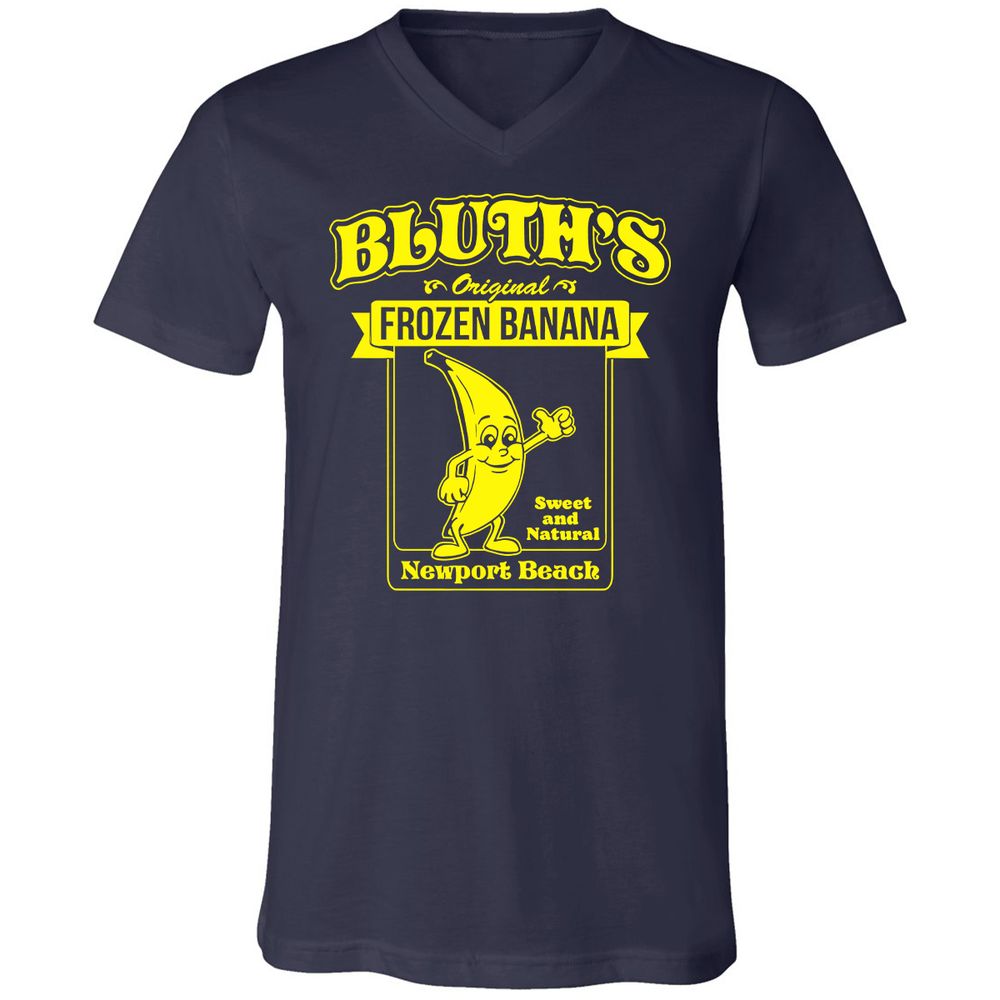 Unisex V-Neck T-Shirt - 2RHSCT7T - Navy - 2