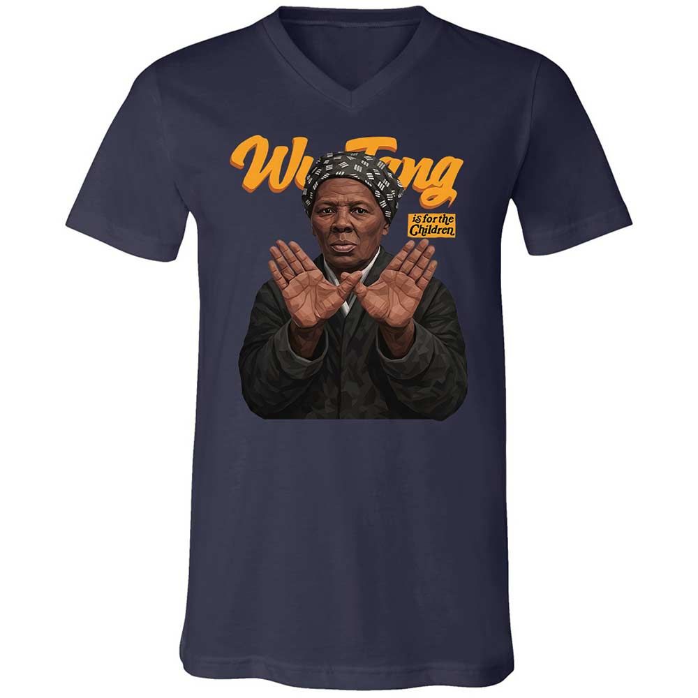 Unisex V-Neck T-Shirt - Black - Navy - 2