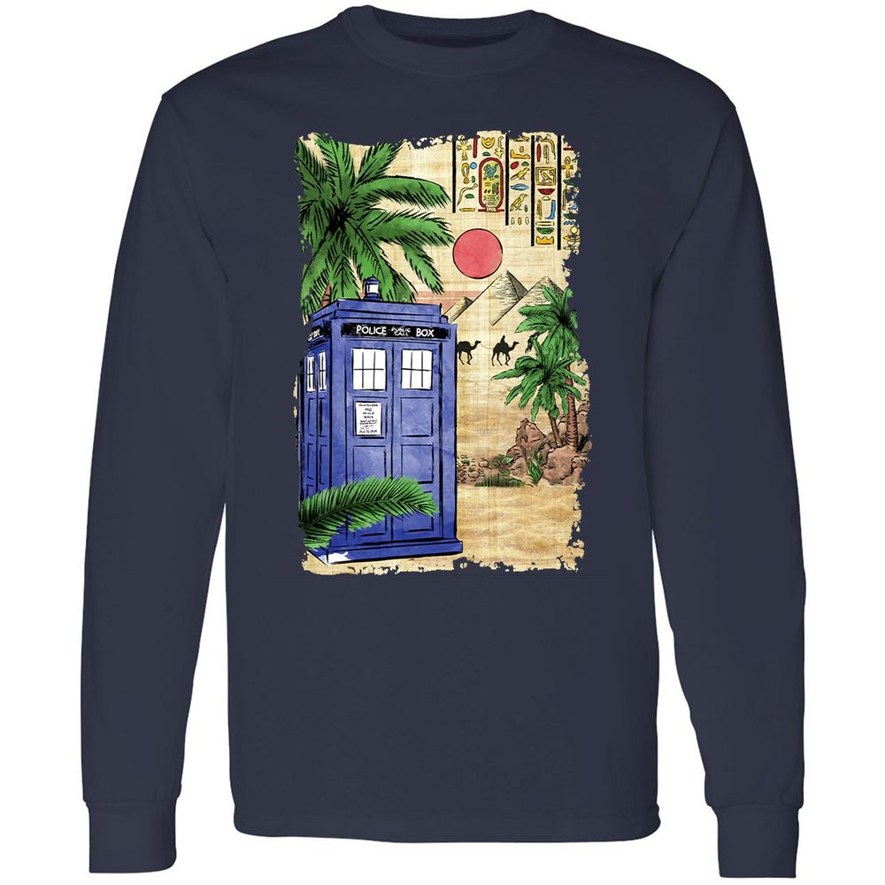 Long Sleeve T-Shirt - 6N5JFKN9 - Navy - 2