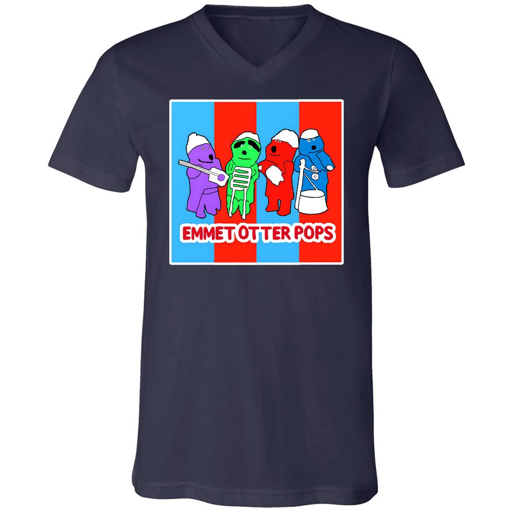 Unisex V-Neck T-Shirt - 31UMGTJ9 - Navy - 2