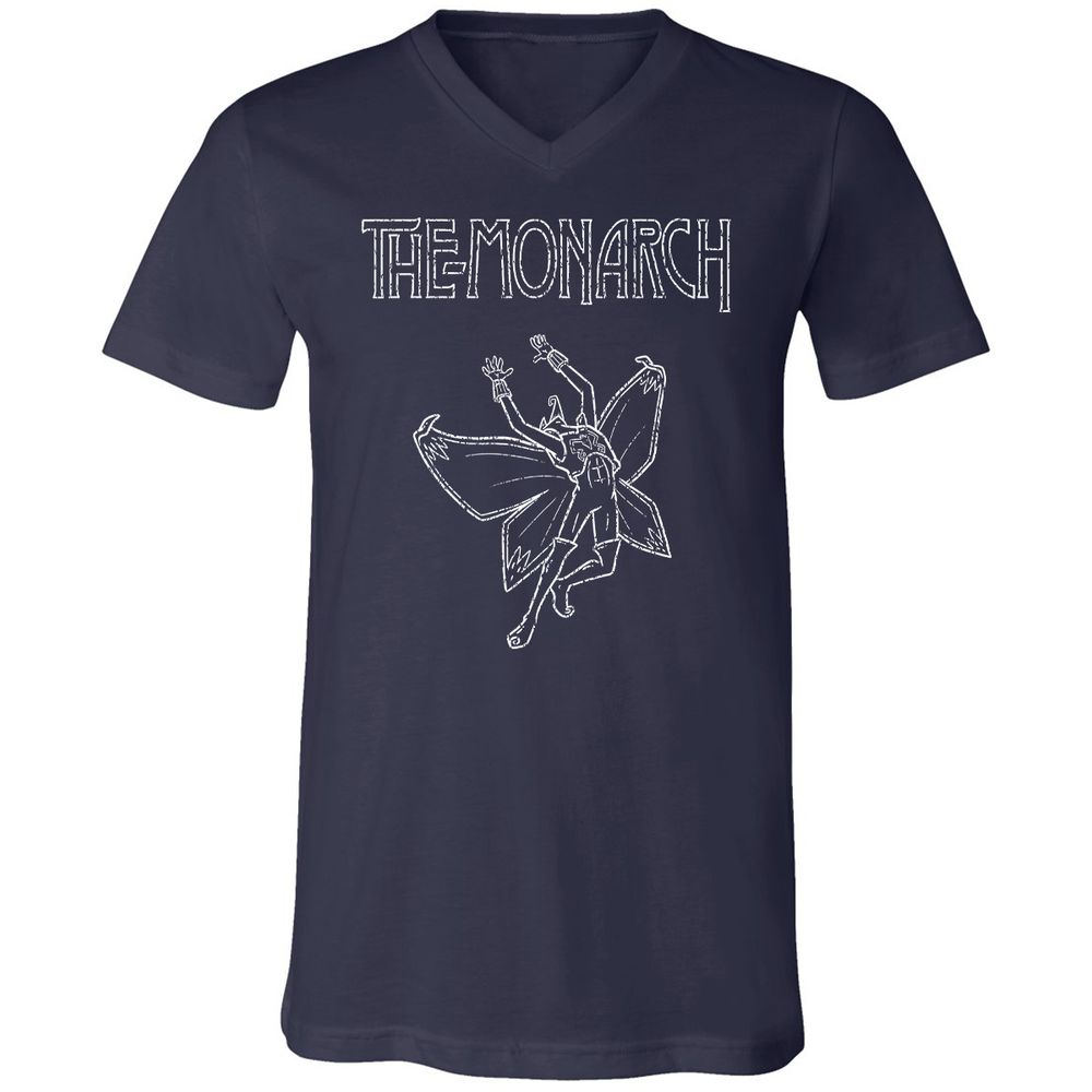 Unisex V-Neck T-Shirt - Y7WHKLB7 - Navy - 2