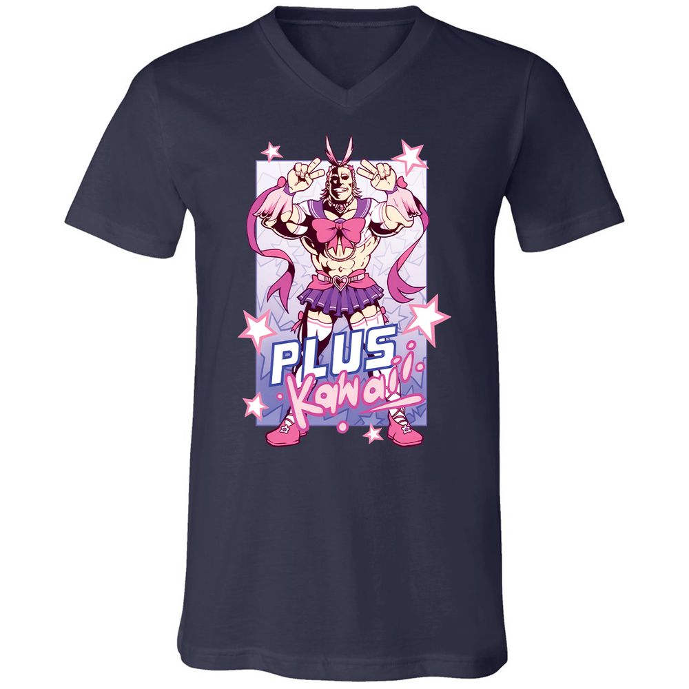 Unisex V-Neck T-Shirt - UUR5YS5W - Navy - 2