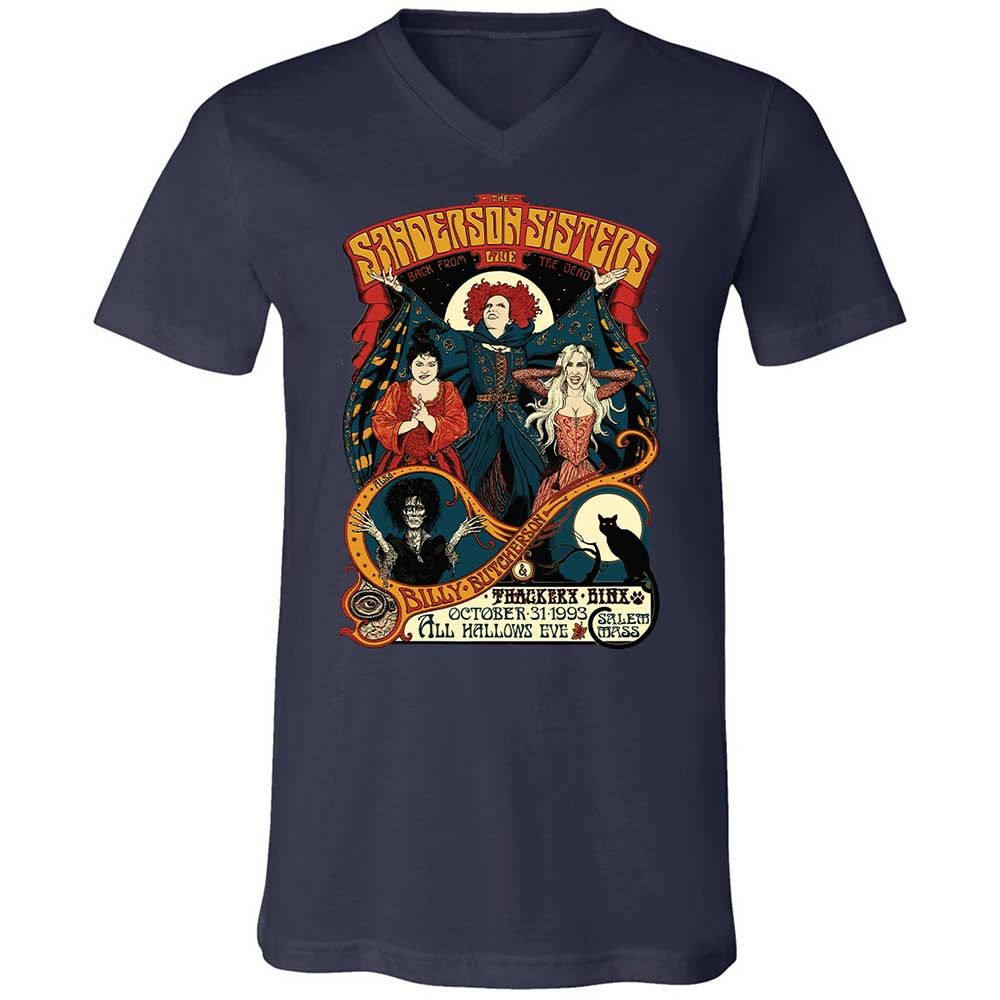 Unisex V-Neck T-Shirt - PWE938TY - Navy - 2