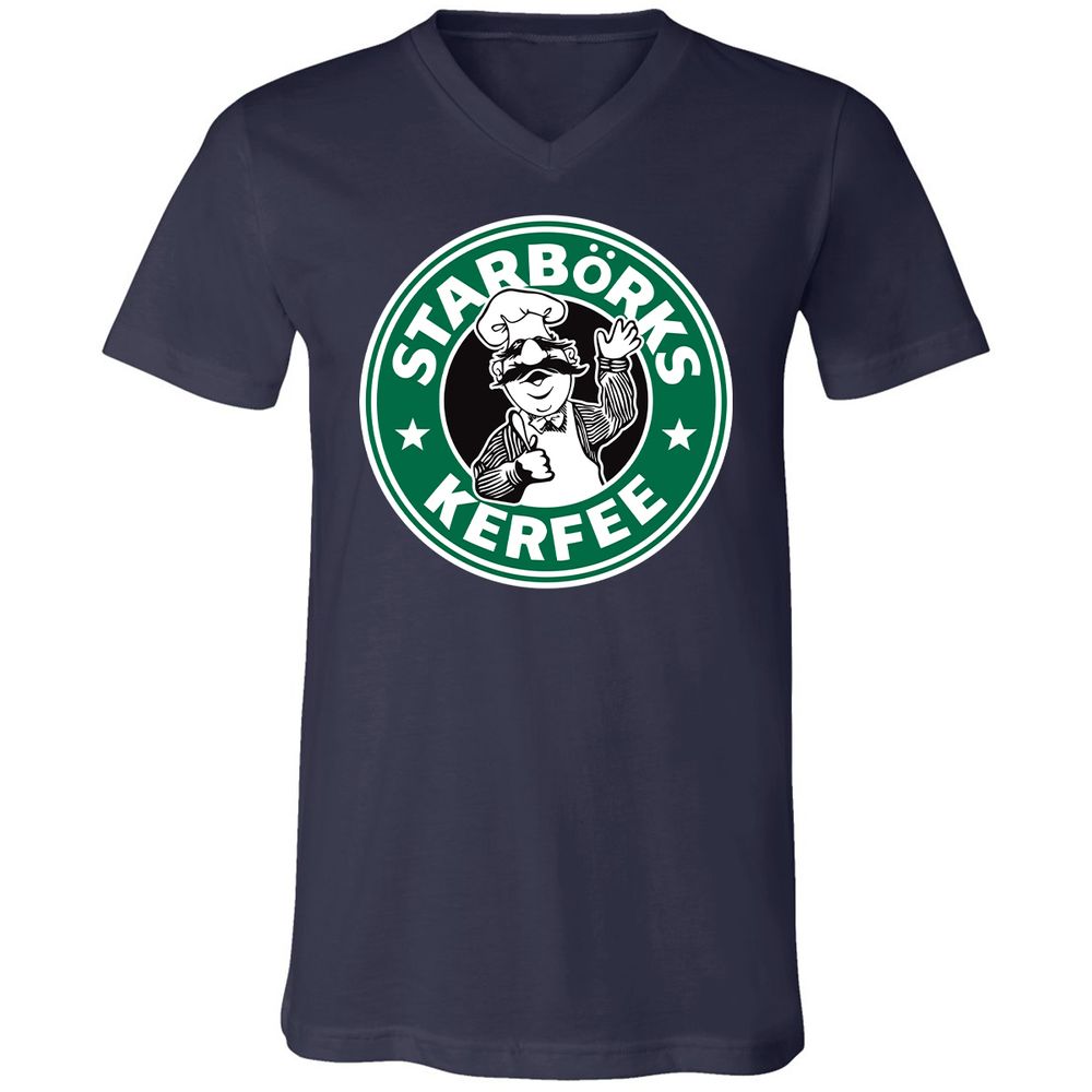 Unisex V-Neck T-Shirt - T8C2C89L - Navy - 2