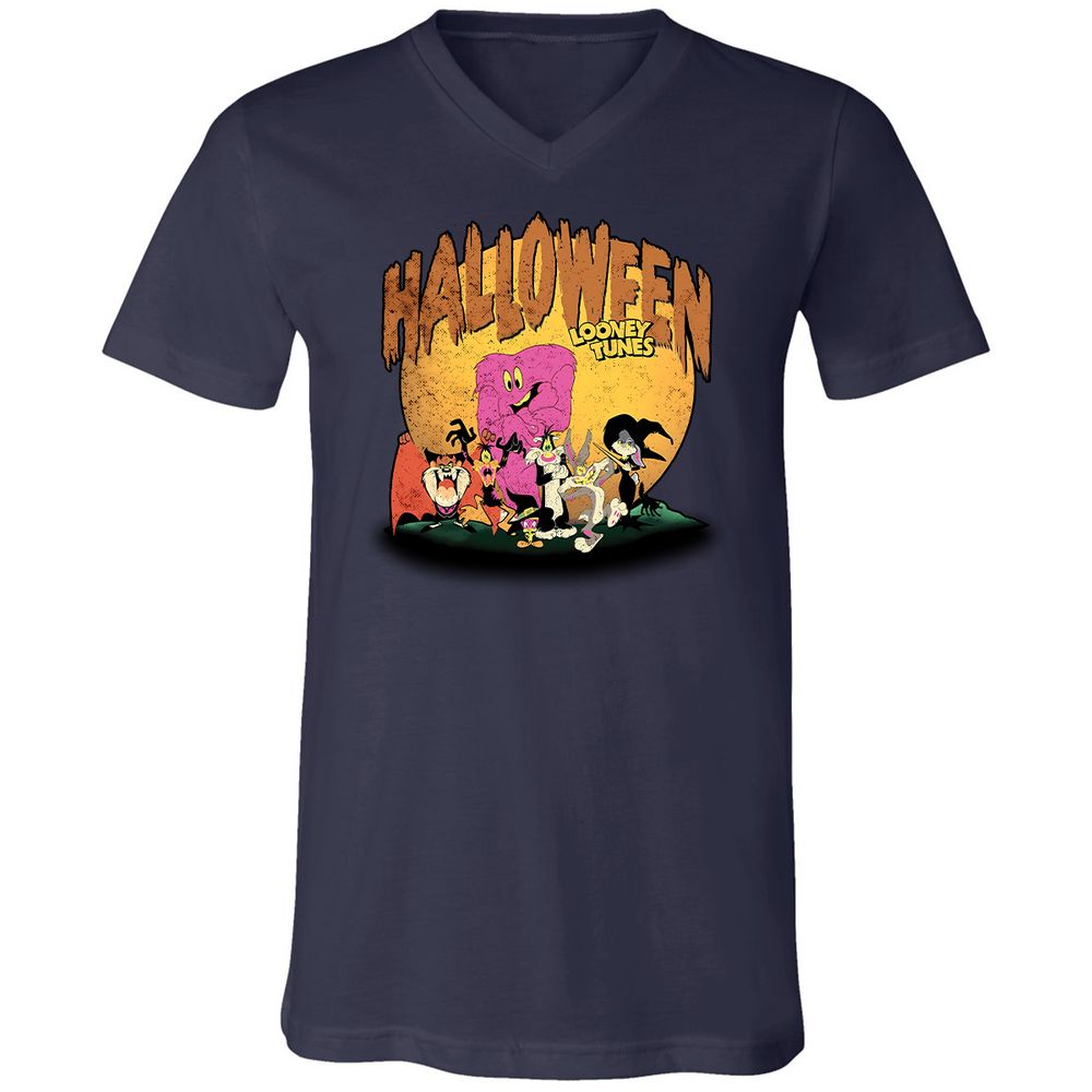Unisex V-Neck T-Shirt - T5VDDLHK - Navy - 2