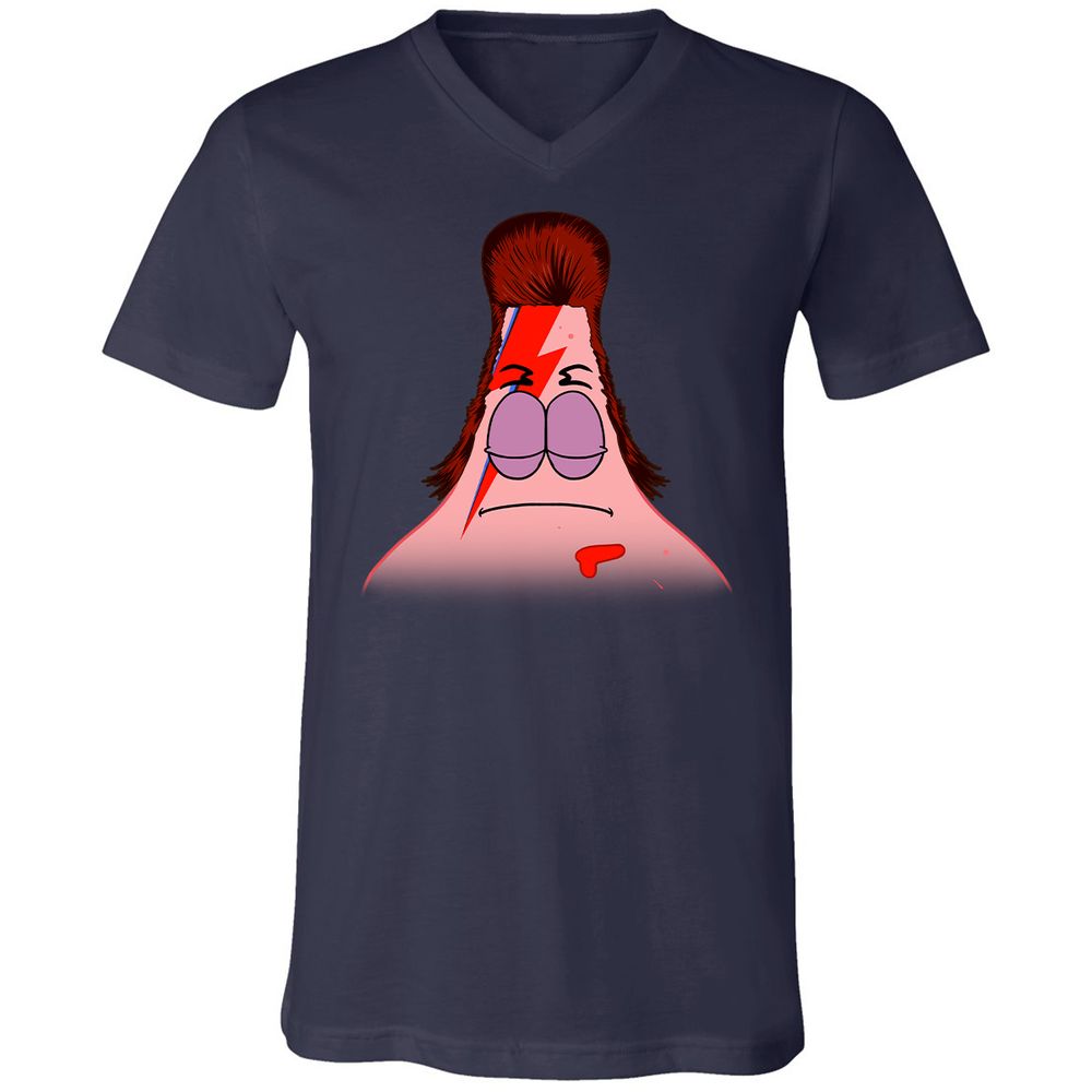 Unisex V-Neck T-Shirt - 6GPV7P1U - Navy - 2