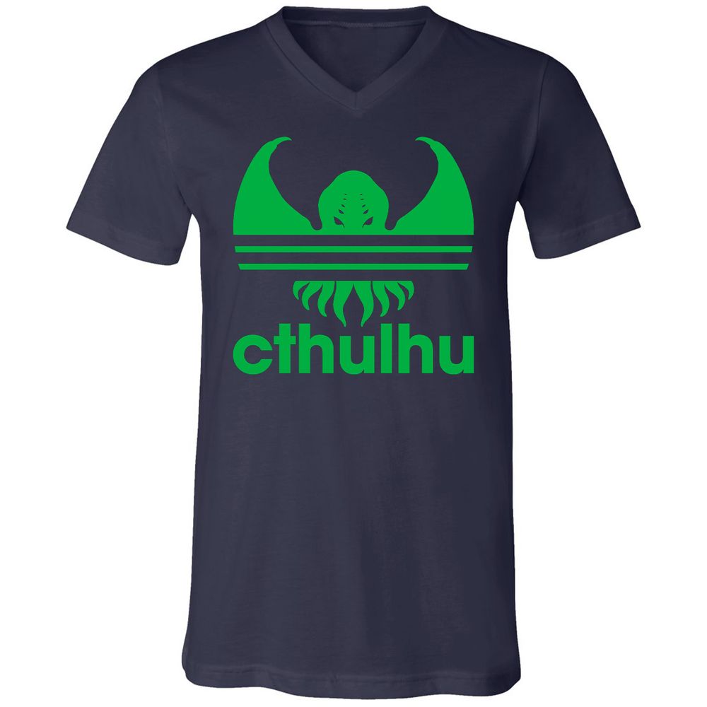 Unisex V-Neck T-Shirt - M79YEUF1 - Navy - 2