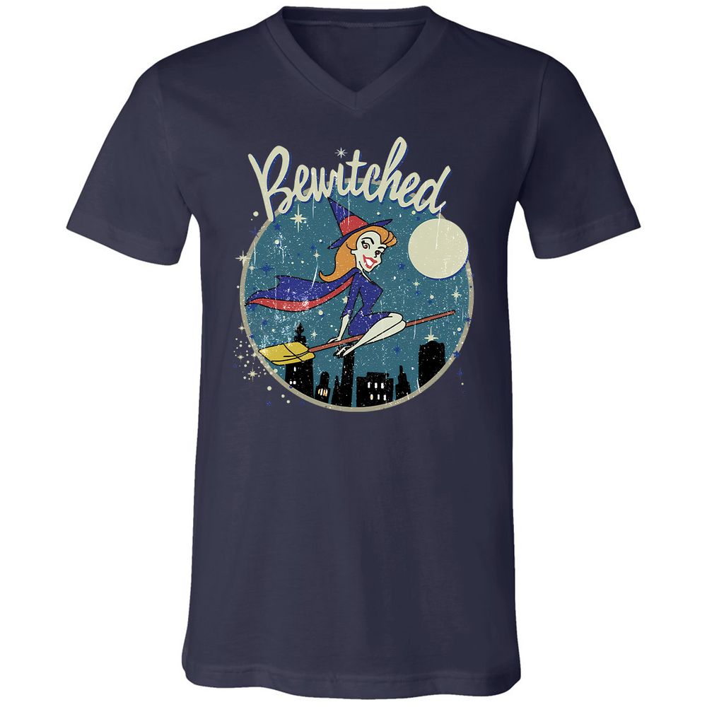 Unisex V-Neck T-Shirt - 1FGLLJNB - Navy - 2