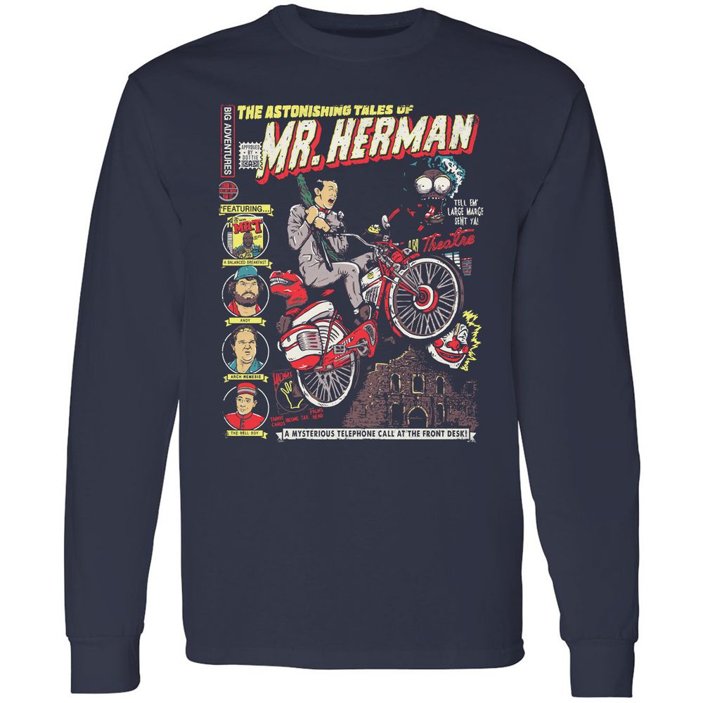 Long Sleeve T-Shirt - C2H5Q1TV - Navy - 2
