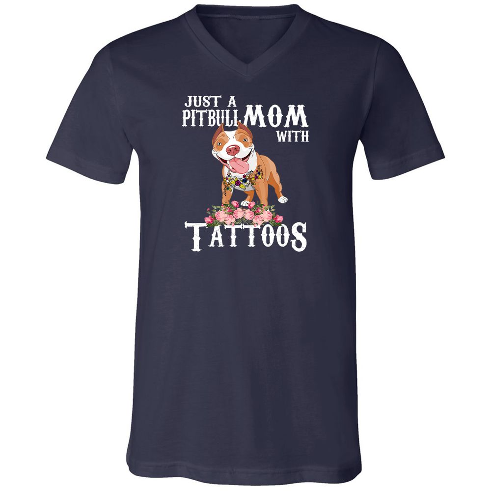Unisex V-Neck T-Shirt - NPU6C6TL - Navy - 2