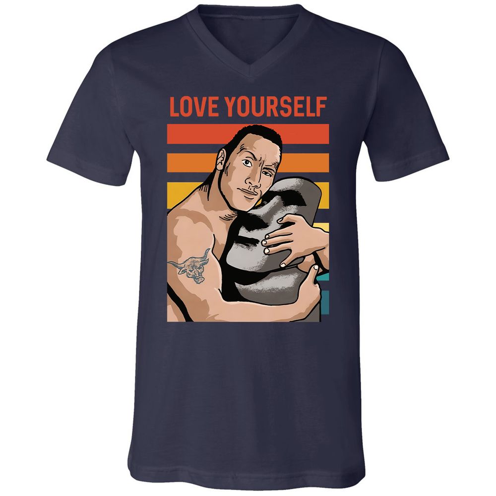 Unisex V-Neck T-Shirt - 1NVH47DA - Navy - 2