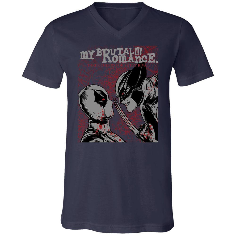 Unisex V-Neck T-Shirt - GG1T42LL - Navy - 2