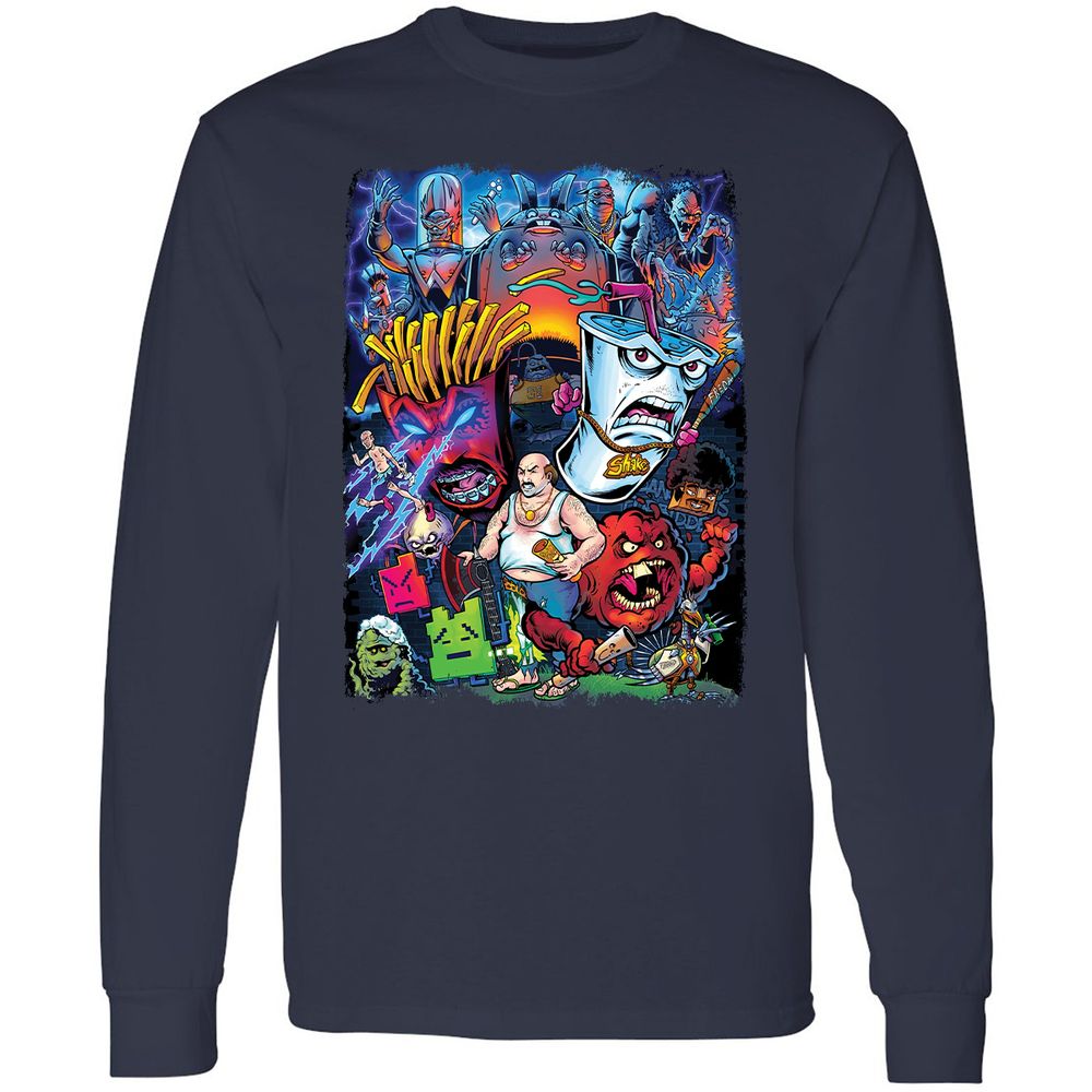 Long Sleeve T-Shirt - 3D1MWPBG - Navy - 2