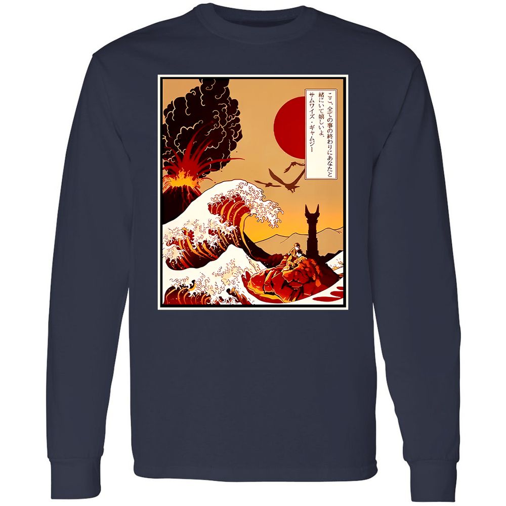Long Sleeve T-Shirt - BJQ4LMMP - Navy - 2