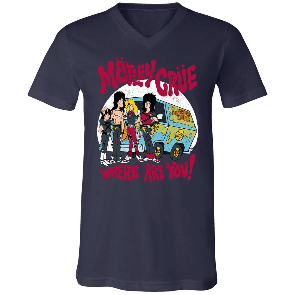 Unisex V-Neck T-Shirt - 33NDJVUP - Navy - 2