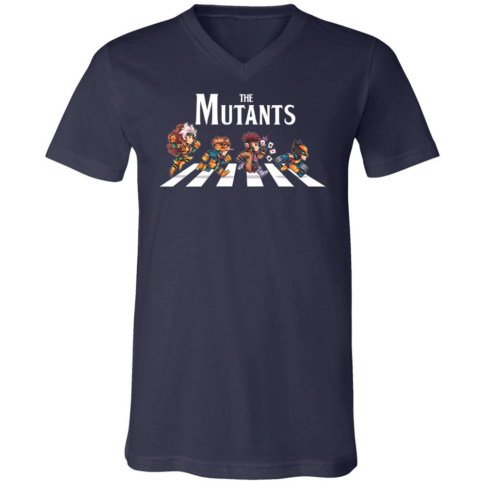 Unisex V-Neck T-Shirt - 3AGCB8Y6 - Navy - 2