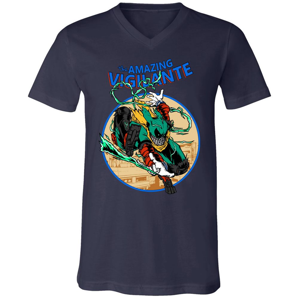 Unisex V-Neck T-Shirt - SC2RR7M5 - Navy - 2