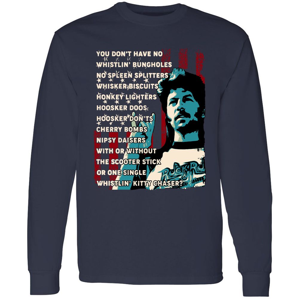 Long Sleeve T-Shirt - QZZZ8WFD - Navy - 2