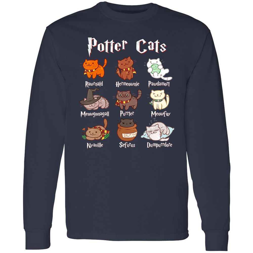 Long Sleeve T-Shirt - W9AAY7MQ - Navy - 2