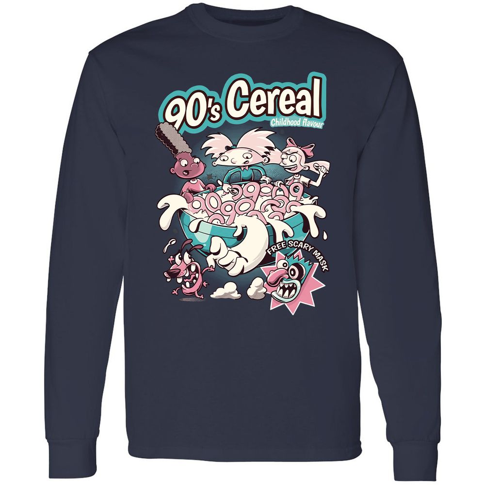 Long Sleeve T-Shirt - TRBF1XJU - Navy - 2