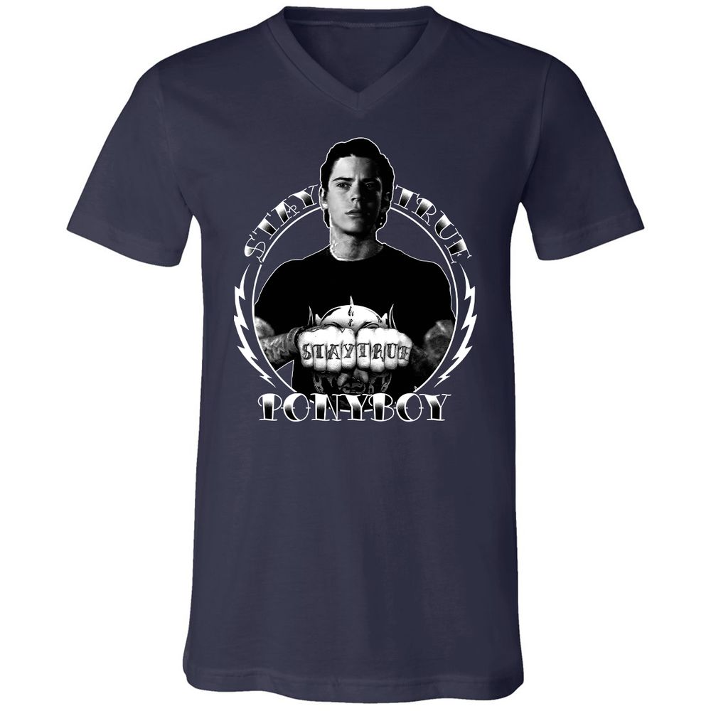 Unisex V-Neck T-Shirt - VDPX45DT - Navy - 2
