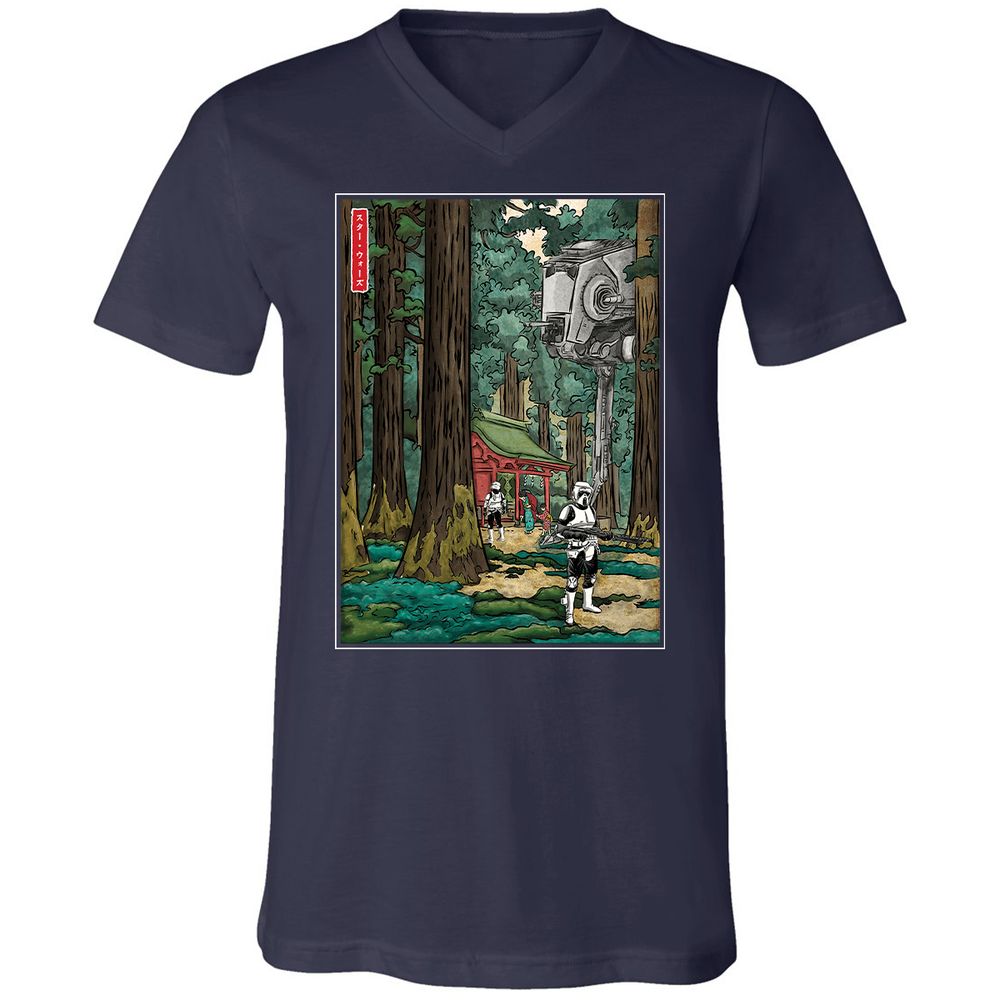 Unisex V-Neck T-Shirt - FMNFN691 - Navy - 2