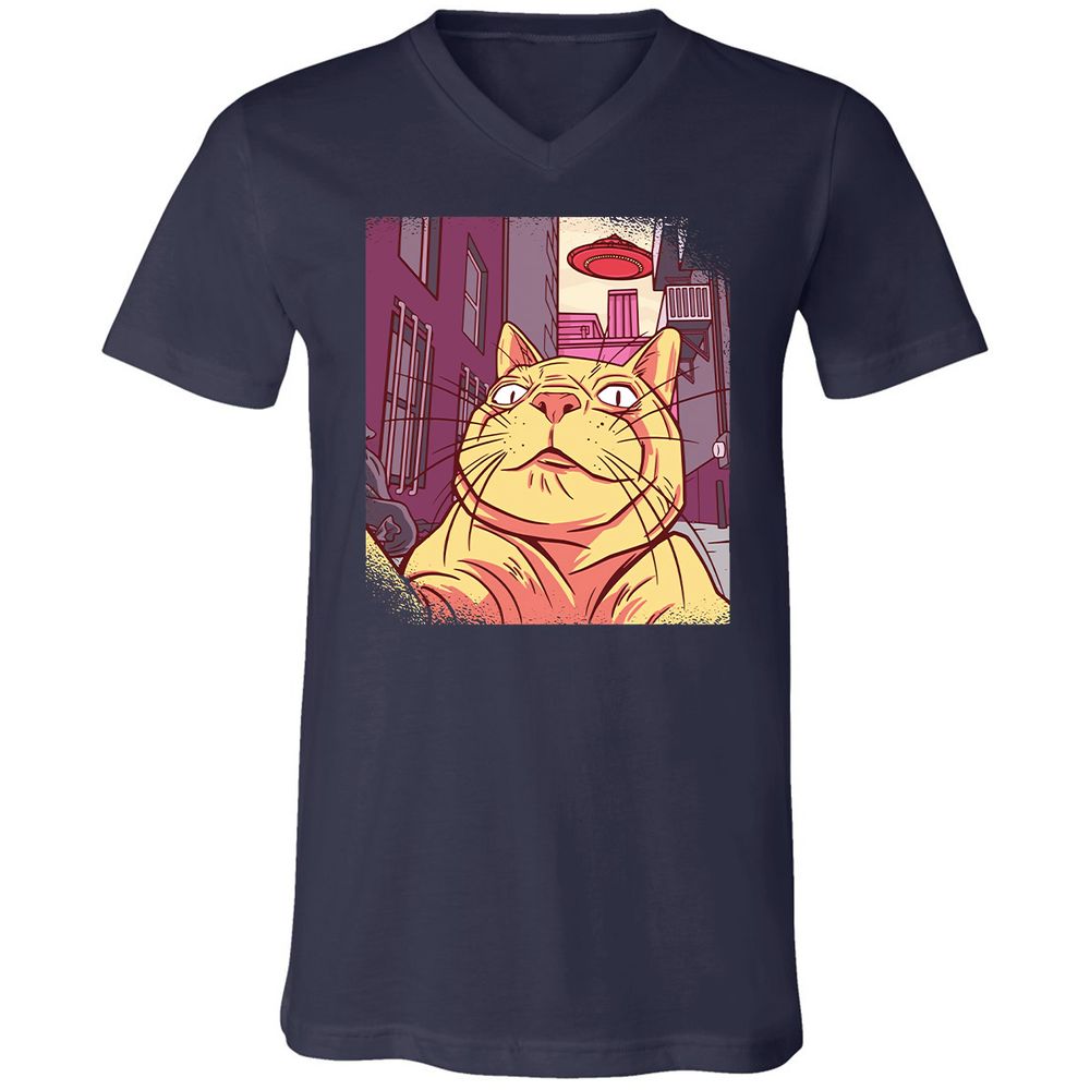 Unisex V-Neck T-Shirt - UPHK71VT - Navy - 2