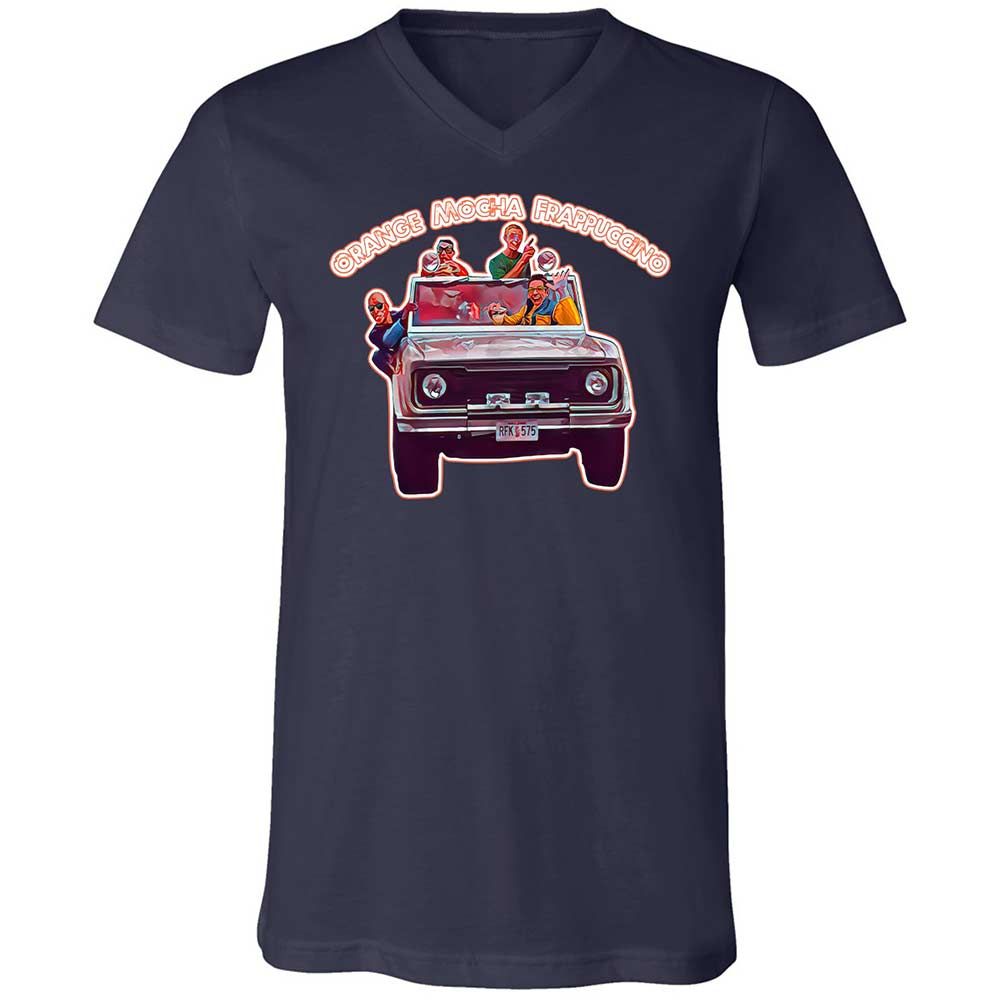Unisex V-Neck T-Shirt - N4HQE1B5 - Navy - 2
