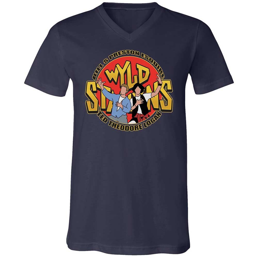 Unisex V-Neck T-Shirt - FB1J95J3 - Navy - 2