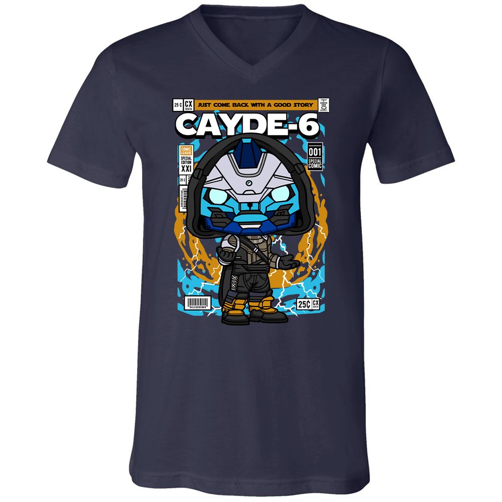 Unisex V-Neck T-Shirt - BBC15D3Q - Navy - 2
