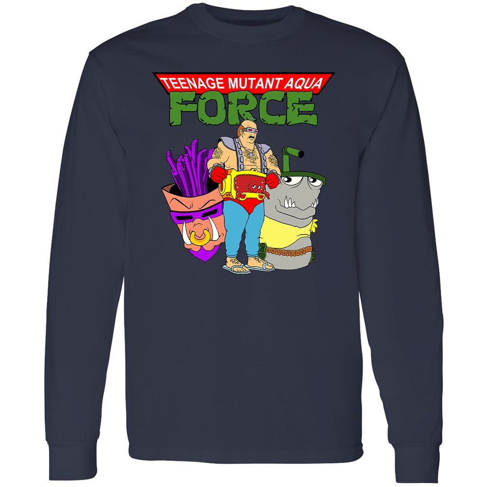Long Sleeve T-Shirt - 8T3P1BK7 - Navy - 2