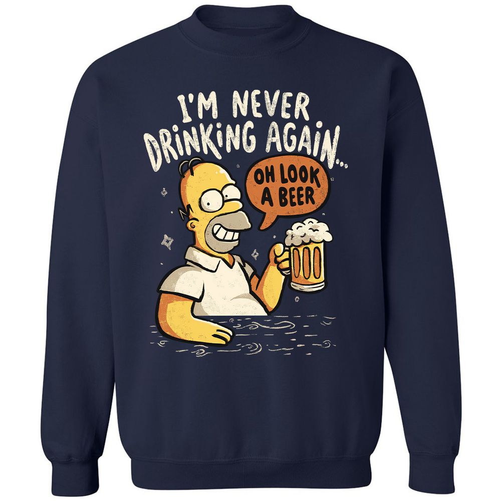 Classic Unisex Sweatshirt - 9YZJYHFU - Navy - 2