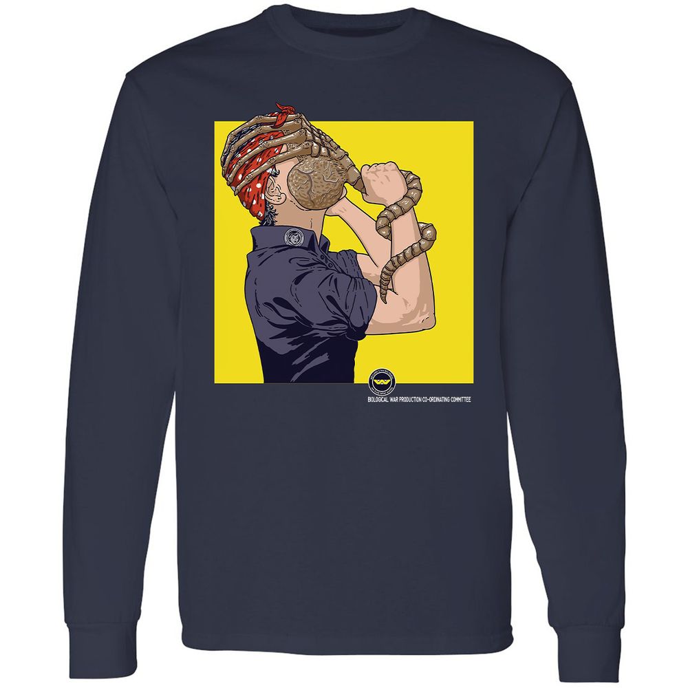 Long Sleeve T-Shirt - XFJ5VGWD - Navy - 2